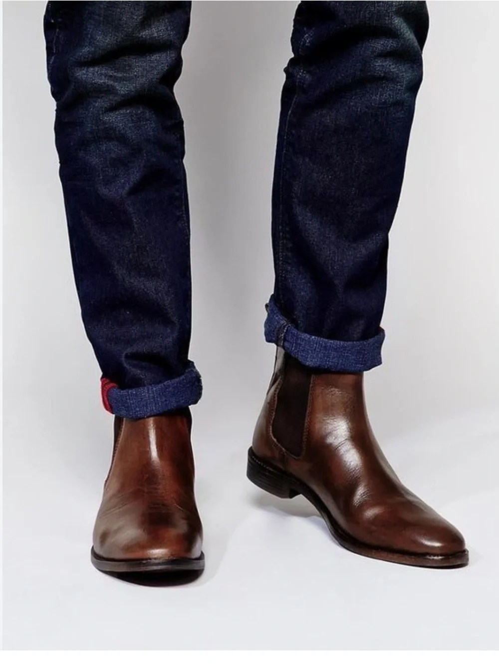 MAGNANNI LOGAN SLIP Men's Midbrown Boots size 10  Color: Midbrown